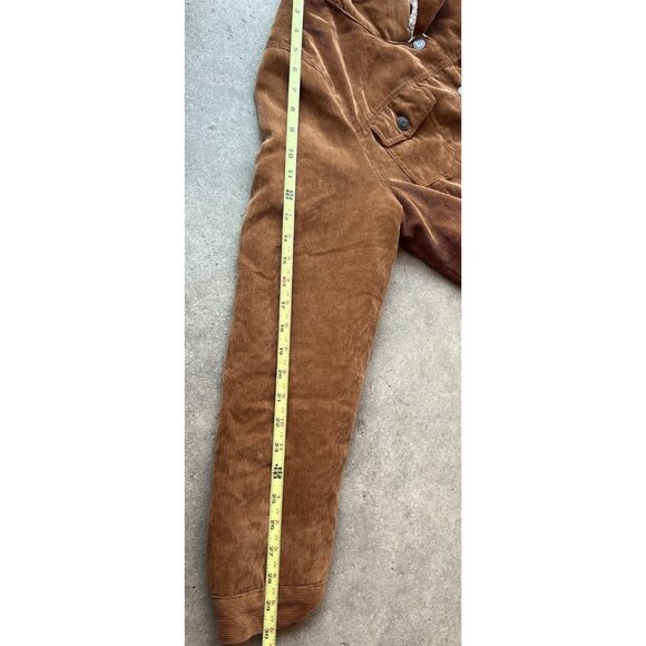 Ashley Sunrise Collection Tan Coruroy Sherpa Trucker Jacket XL Barn Coat Chores - Picture 7 of 12